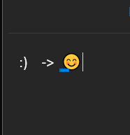 Inserisci emoji come codice di testo