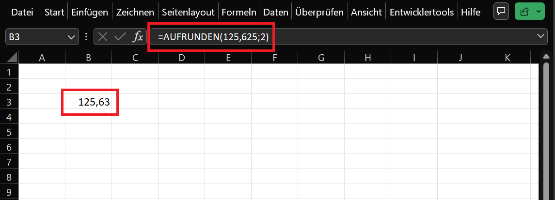 Funzioni di Excel arrotondamento per eccesso e arrotondamento per difetto