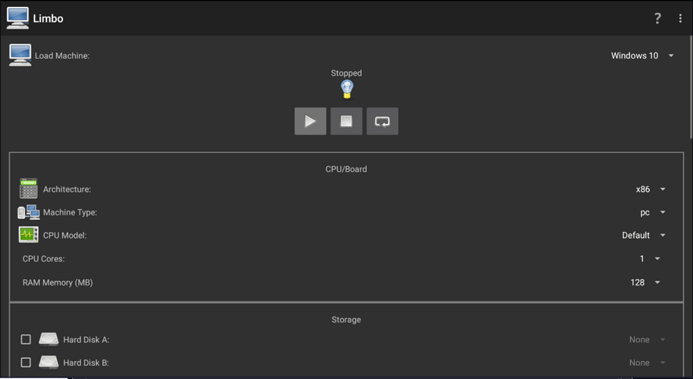 L'app Limbo come emulatore PC per Windows 10