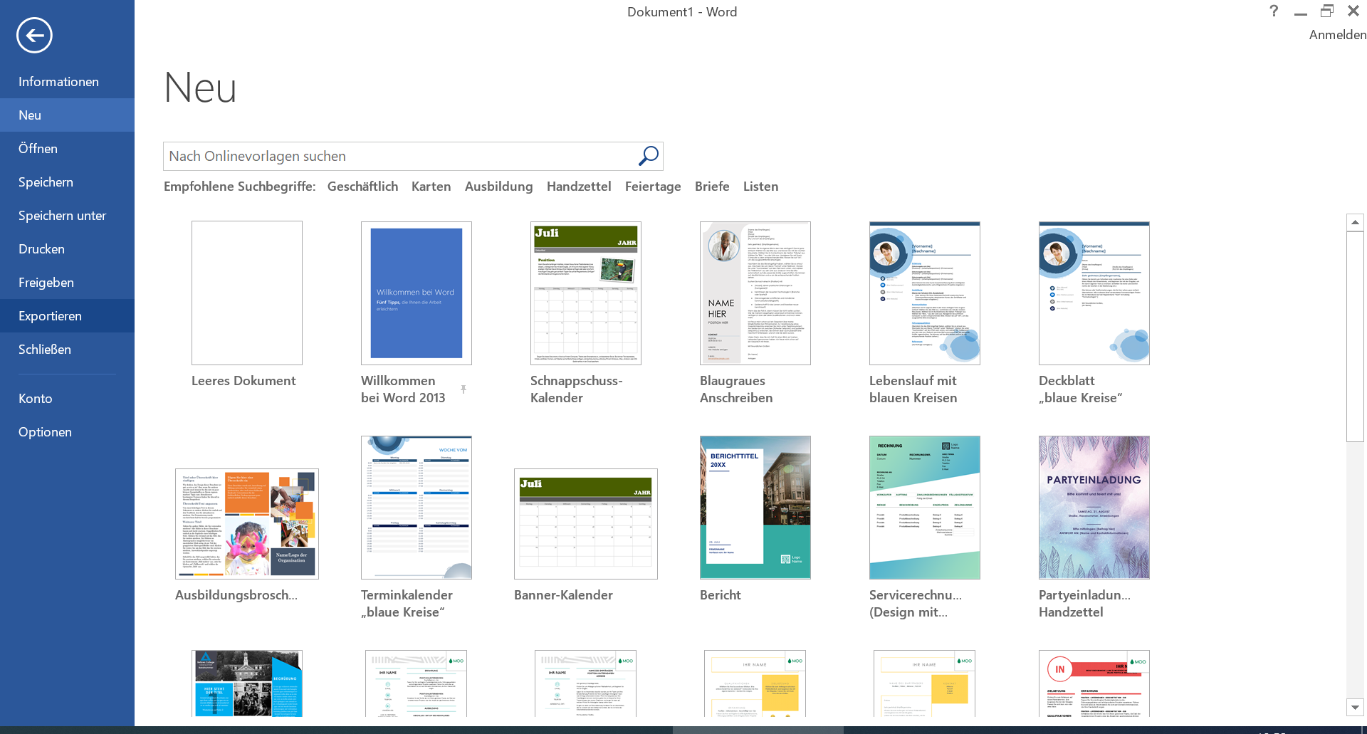 Modelli di layout in Microsoft Office Word