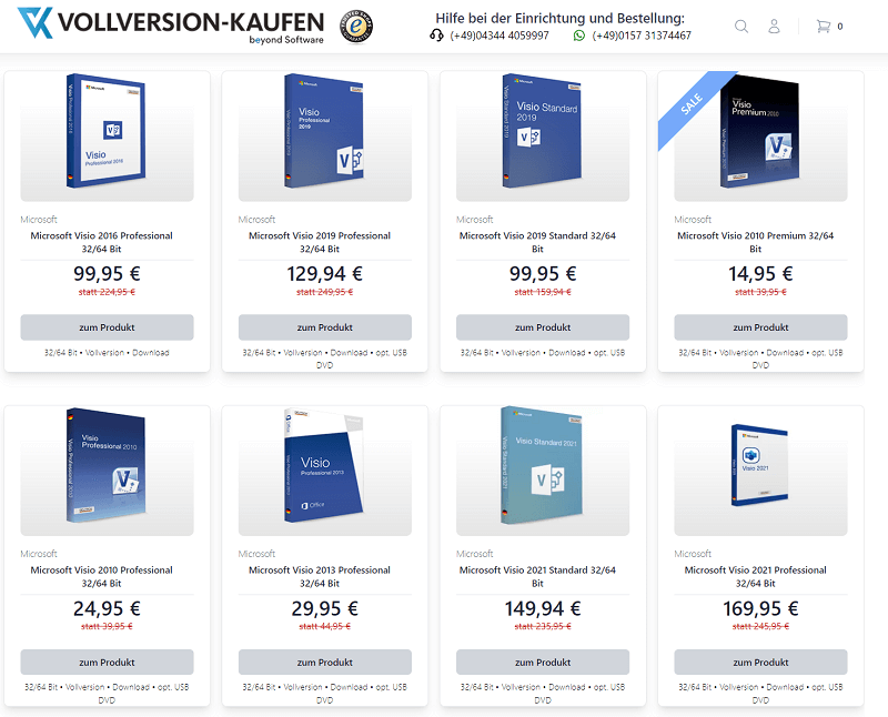 Versioni di Microsoft Visio Pro