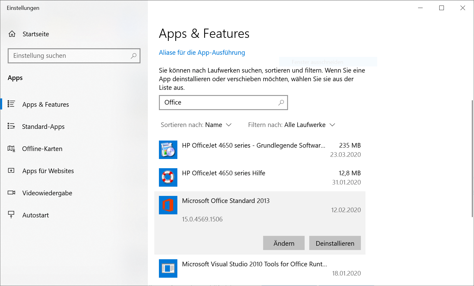 Visualizza il numero di versione di Office 2013