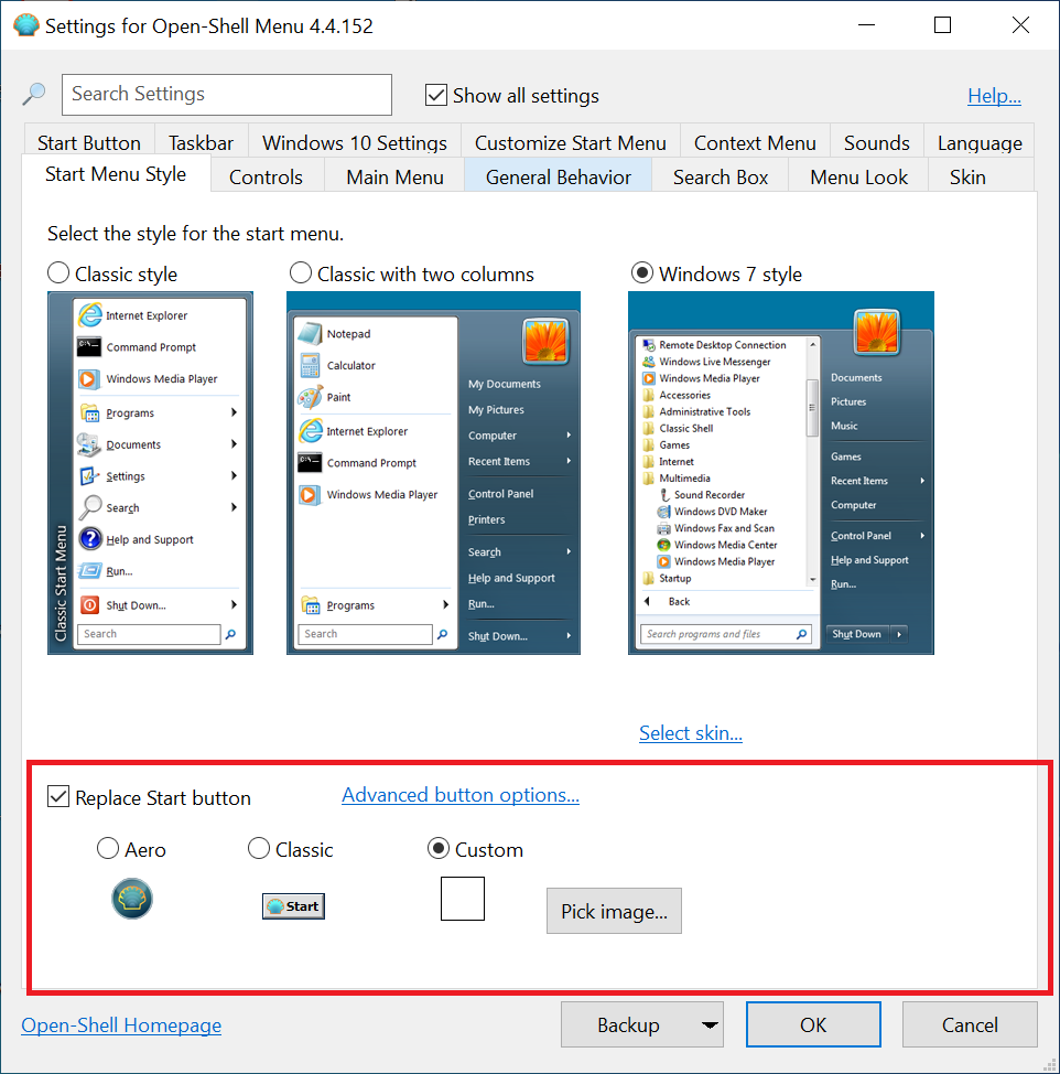 Mit Open Shell den klassischen Windows 7 Startbutton in Windows 10 einf&uuml;gen
