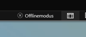 Modalità offline abilitata in Outlook