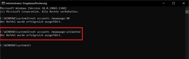 Disabilita promemoria password in Windows 10