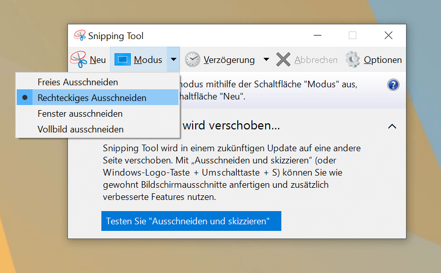 Mit dem Snipping Tool Ausschnitte erzeugen und anschließend Word in JPG speichern
