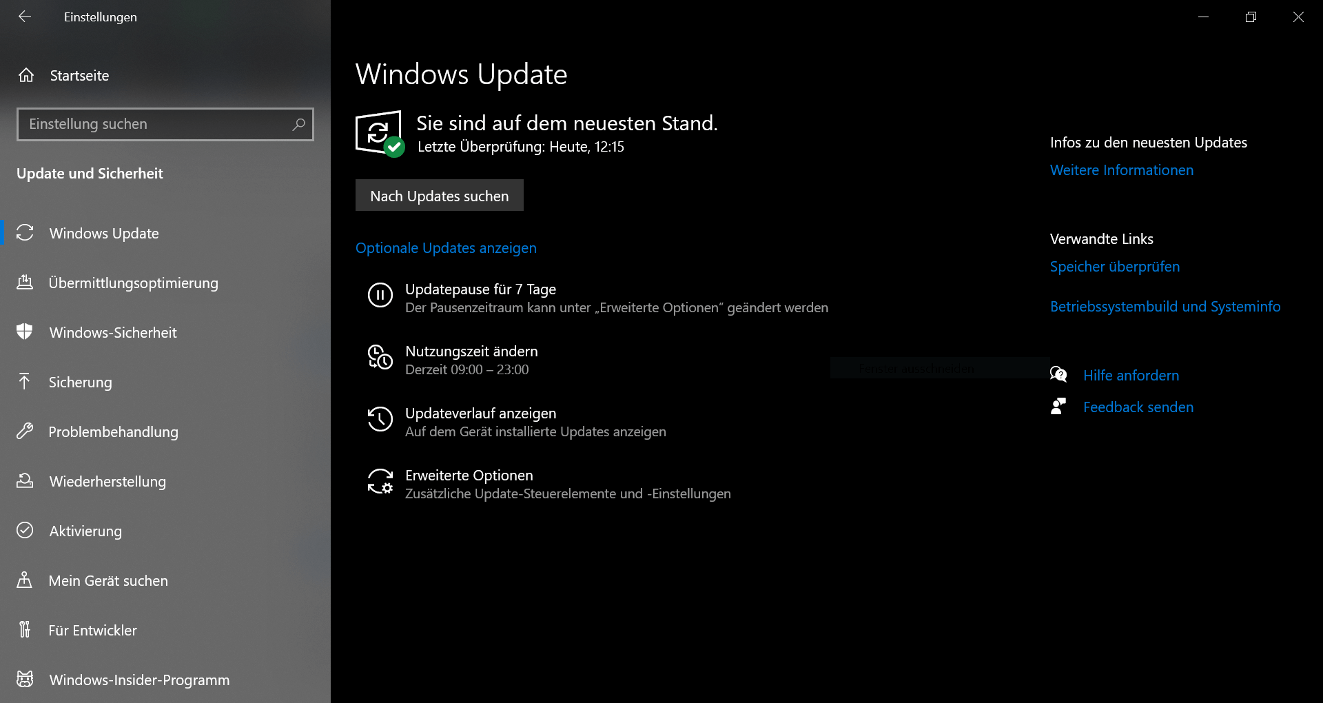 Tutte le impostazioni di Windows 10 Home Update a colpo d'occhio