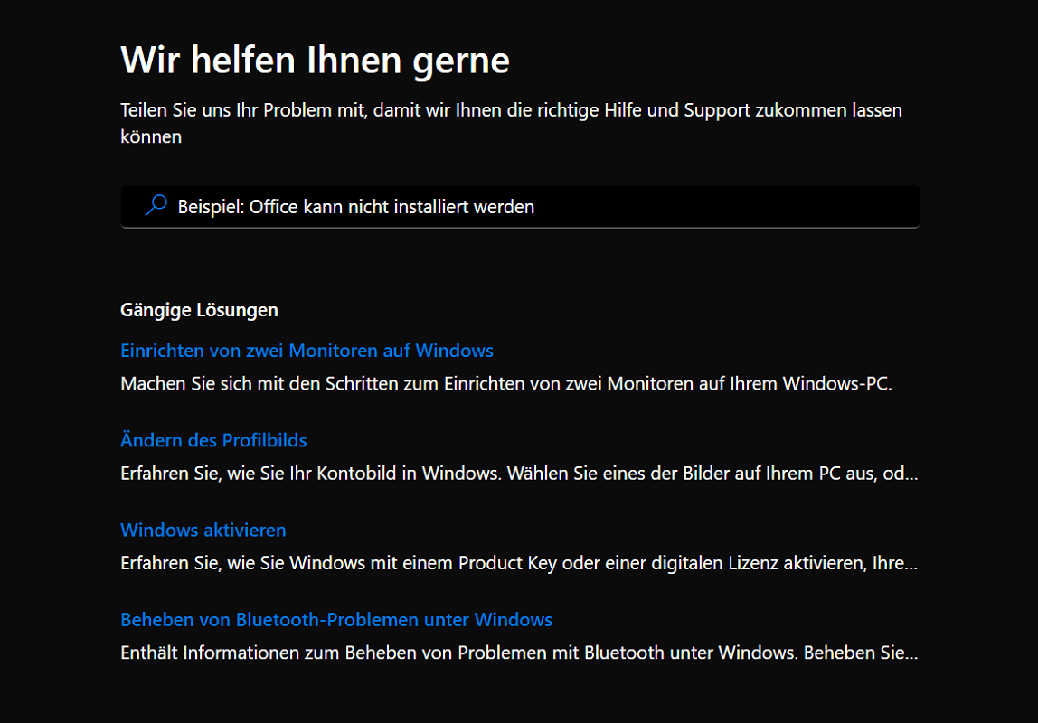 Sezione della Guida di Windows Defender