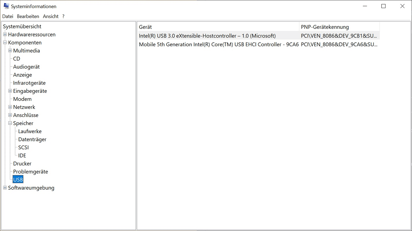 Leggi e visualizza direttamente nell'hardware Windows