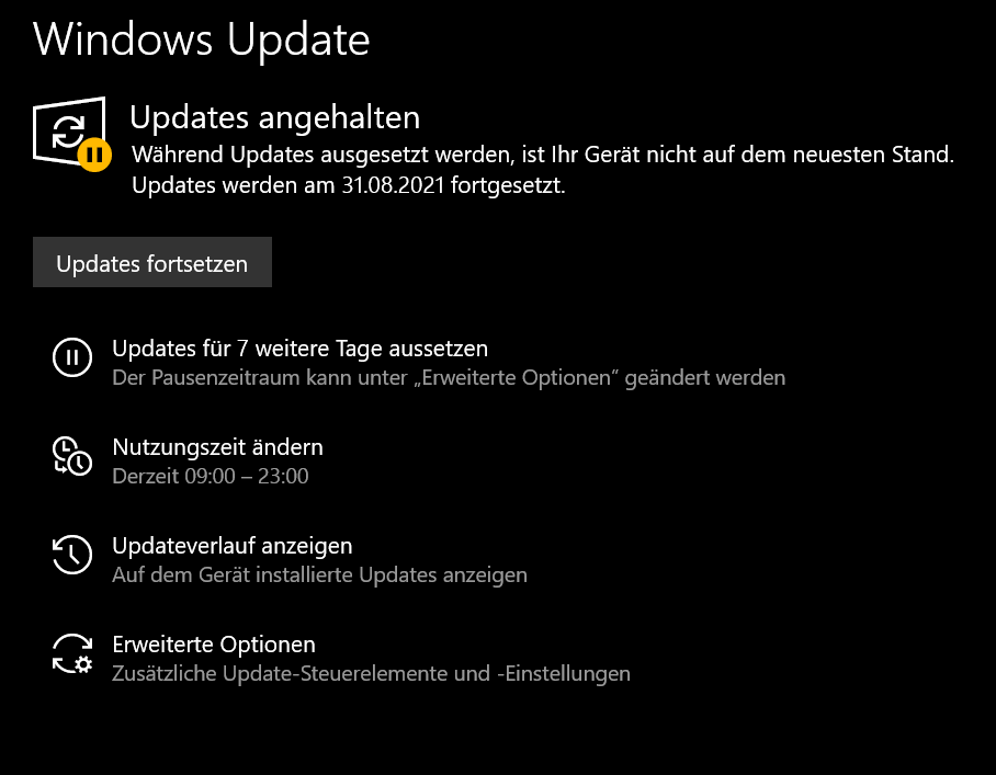 Se un Windows Update è in pausa, attivalo con un clic