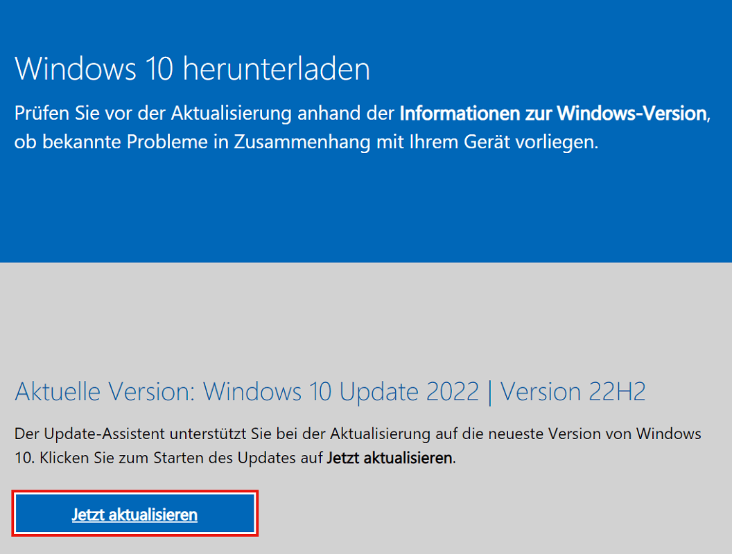 Scaricalo dall'Assistente di Windows Update