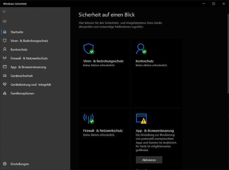 Tutte le funzioni della protezione antivirus di Windows Defender in sintesi