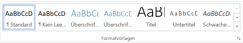 Formattare i modelli in Word
