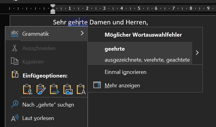 La funzione di controllo ortografico e grammaticale in Word