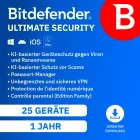 Bitdefender Ultimate Security Family | 25 dispositivi | 1 anno
