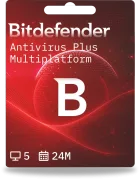 Bitdefender Antivirus Plus Multiplatform | 5 dispositivi | 2 anni