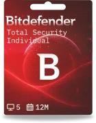 Bitdefender Total Security Individual | 5 dispositivi | 1 anno