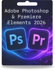 Adobe Photoshop & Premiere Elements 2026 | 1 utente | 3 anni