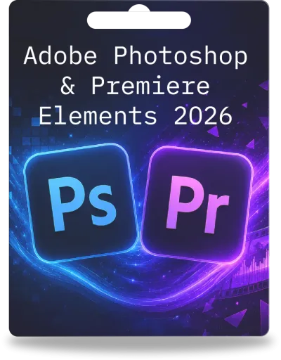 Adobe Photoshop & Premiere Elements 2026 | 1 utente | 3 anni