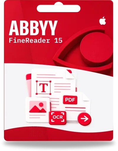 Abbyy Finereader PDF 15 per Mac | 1 dispositivo | 1 anno