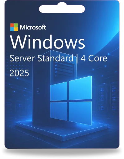 Windows Server 2025 Standard | 4 nuclei