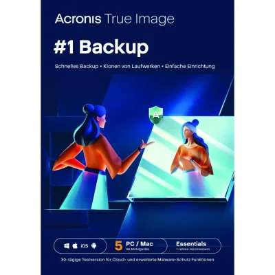 Acronis True Image Essentials | 5 dispositivi | 1 anno