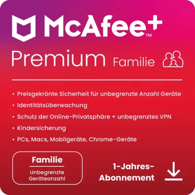 McAfee+ Premium Family | 6 utenti | 1 anno