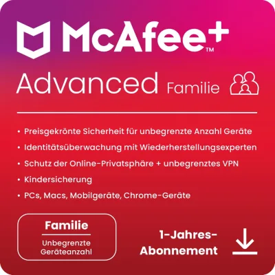 McAfee+ Advanced Family | 6 utenti | 1 anno