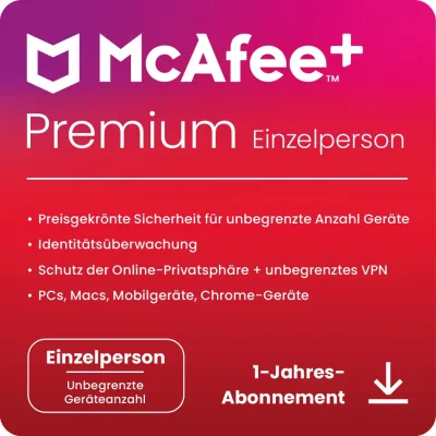 McAfee+ Premium Individual | 1 utente | 1 anno